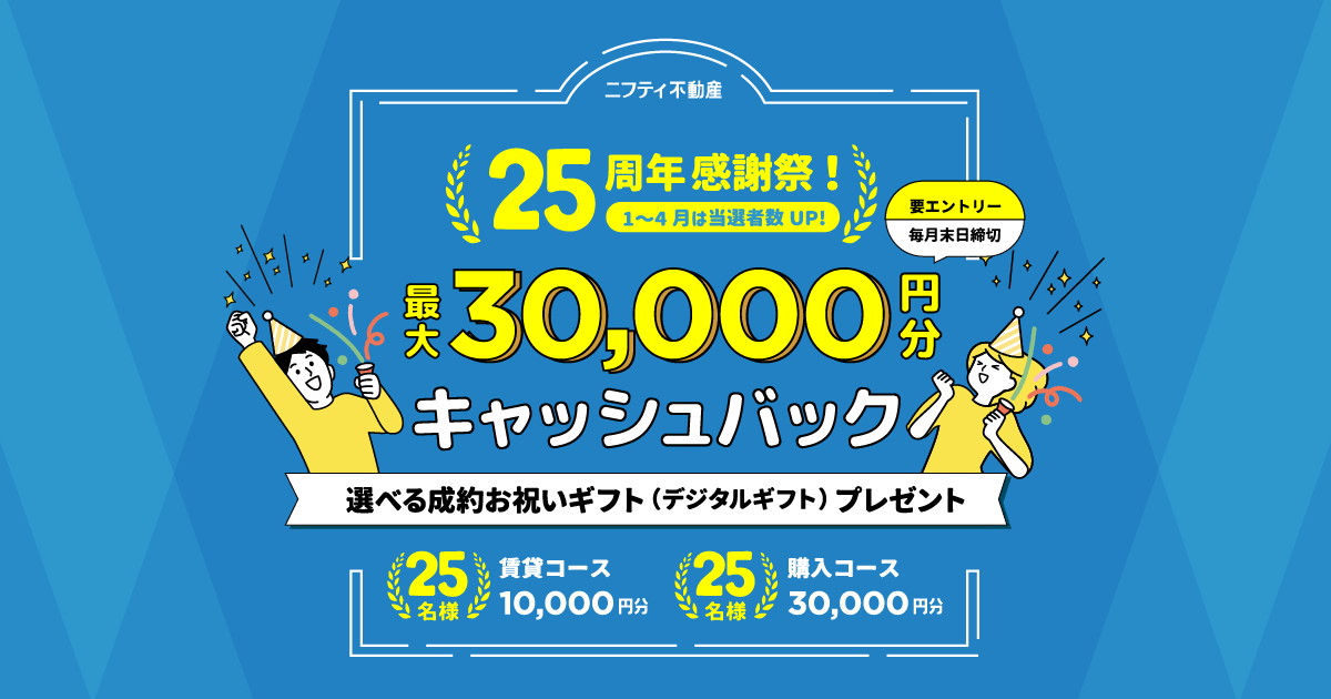 ご成約お祝い金プログラム
